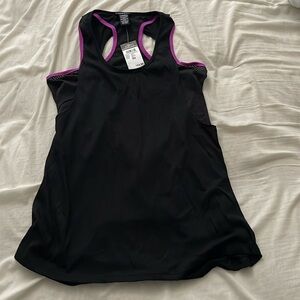 3 items for $10 . Rue 21 black and purple work out tank XS